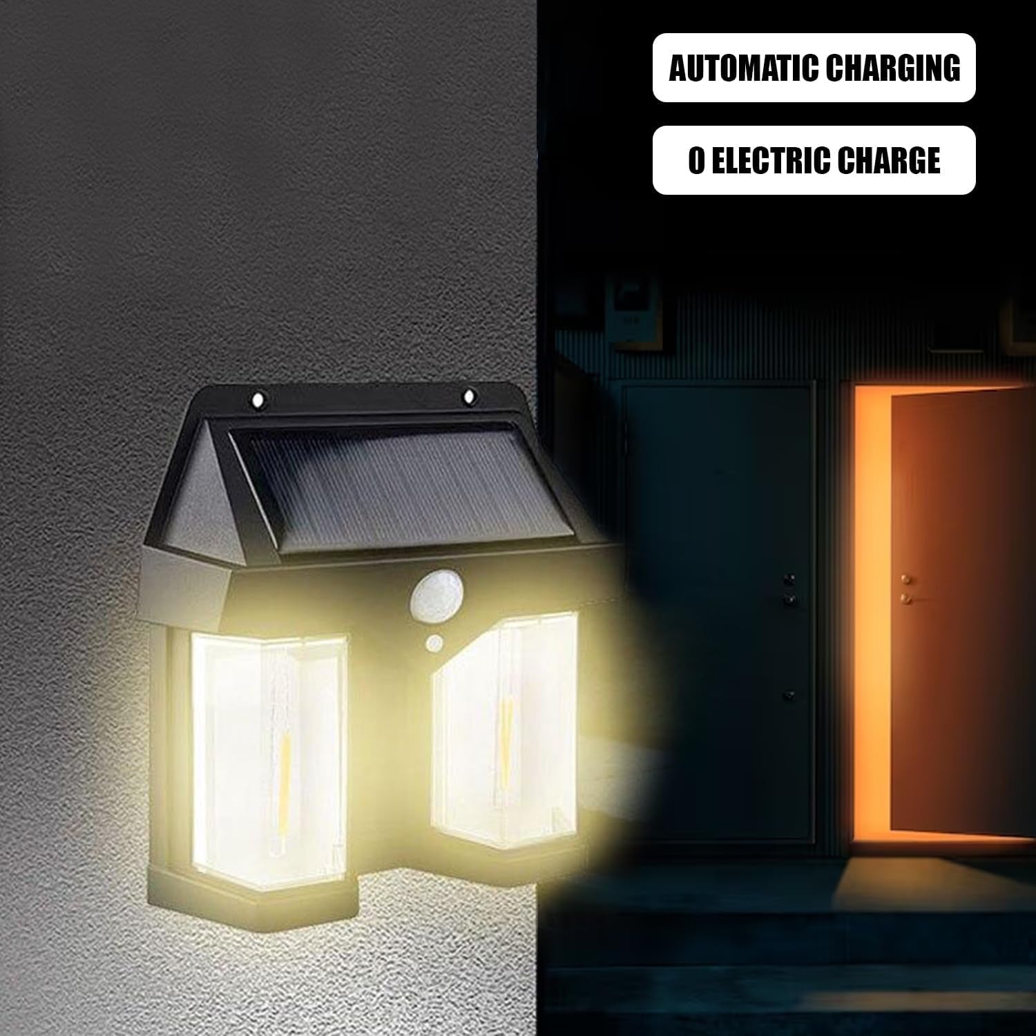 12585 Outdoor Solar Wall Lamp Outdoor Waterproof High Quality Lamp Induction Garden Lamp Garden Villa Night Lamp Double Lamp Light (1 Pc) 12585 Outdoor Solar Wall Lamp Outdoor Waterproof High Quality Lamp Induction Garden Lamp Garden Villa Night Lamp Double Lamp Light (1 Pc)